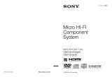Sony CMT-DH50R Istruzioni per l'uso