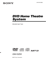 Sony DAV-DZ20 Manuale del proprietario