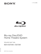 Sony BDV-E670W Istruzioni per l'uso