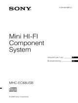 Sony MHC-EC68USB Manuale del proprietario