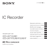 Sony ICD-UX71 Istruzioni per l'uso