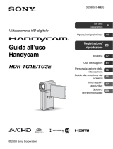 Sony HDR-TG1E Istruzioni per l'uso