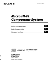 Sony CMT-HX3 Manuale del proprietario