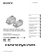 Sony HDR-CX116E Istruzioni per l'uso