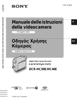 Sony DCR-HC40E Istruzioni per l'uso