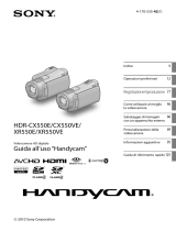 Sony HDR-CX550VE Istruzioni per l'uso