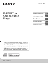 Sony CDX-G3000UV Manuale del proprietario