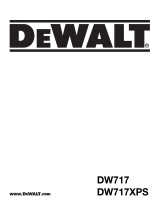 DeWalt DW717XPS Manuale utente