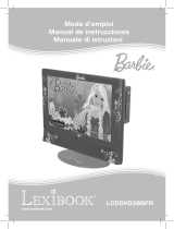 Lexibook Barbie LCDDVD3BBFR Manuale del proprietario