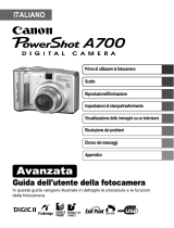 Canon POWERSHOT A700 Manuale utente
