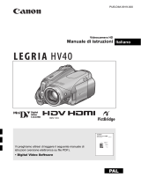 Canon LEGRIA HV40 Manuale utente