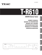 TEAC T-R610 Manuale del proprietario