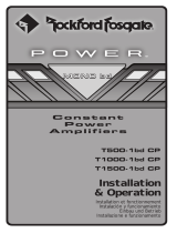 Rockford Fosgate Power T1000-1bd Manuale utente