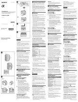 Sony SAL35F18 Manuale del proprietario