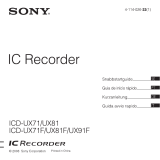 Sony ICD-UX71 Manuale del proprietario