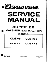 Speed Queen Super 20 CL8761 Manuale utente