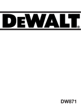 DeWalt DW871 T 1 Manuale del proprietario