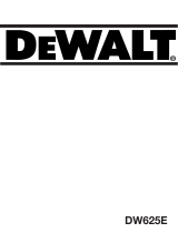 DeWalt Oberfräse DW 625 E Manuale utente