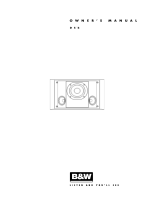B&W DS6 Manuale del proprietario