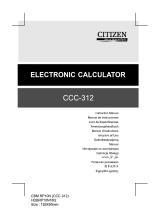 Citizen CCC-312 Manuale utente