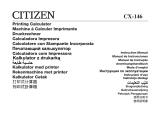 Citizen CX-146 Manuale utente