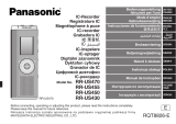 Panasonic RR-US470 Manuale del proprietario