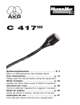 AKG C 417 III Manuale del proprietario