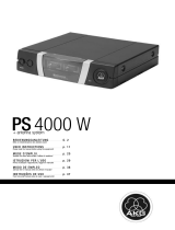AKG PS 4000 W Manuale del proprietario