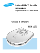 Samsung MCD-MP65 Manuale utente