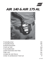 ESAB Air 140, Air 175 AL Fresh air unit Manuale utente