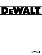 DeWalt DW849 Manuale del proprietario
