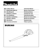 Makita BUB360 Manuale del proprietario