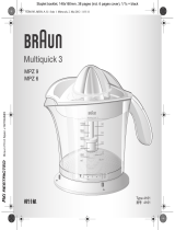 Braun Presse-agrumes 20w Blanc - Mpz9 Manuale del proprietario