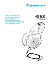 Sennheiser HD 500 Manuale utente