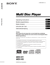 Sony MEX-R5 Manuale del proprietario