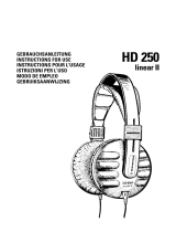 Sennheiser HD 250 LINEAR II Manuale del proprietario