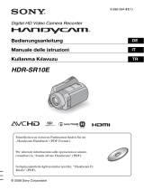 Sony HDR-SR10E Manuale del proprietario