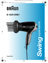 Braun 3516 B1200 SVB1 swing supervolume Manuale utente
