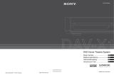Sony dav-x 1r Manuale del proprietario