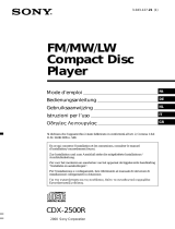 Sony CDX-2500R Manuale del proprietario