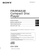 Sony cdx 3250 Manuale del proprietario
