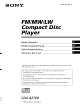 Sony CDX-4270R Manuale del proprietario