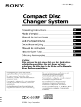 Sony cdx 444 rf Manuale del proprietario