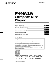 Sony cdx c 4900 r Manuale del proprietario