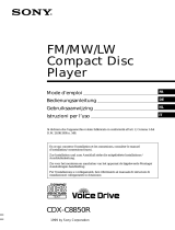 Sony cdx c 8850 r Manuale del proprietario