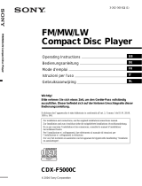 Sony CDX-F5000 Manuale del proprietario