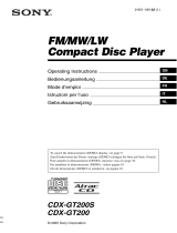Sony CDX-GT200 Manuale utente