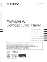 Sony CDX-MR60UI Manuale del proprietario