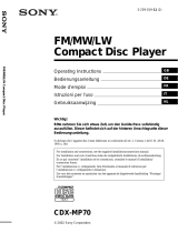 Sony cdx mp70 Manuale del proprietario