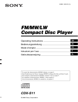 Sony CDX-S11 Manuale del proprietario